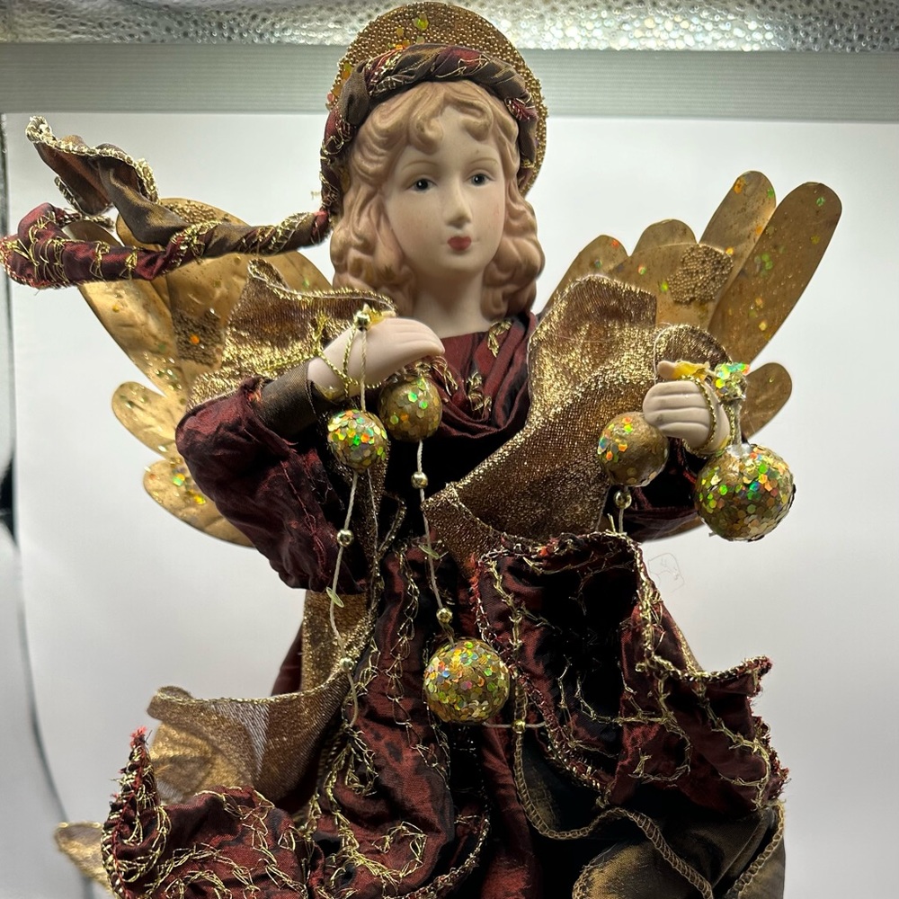 Holiday Home Accents Angel Tree Topper.  12” tall.  Beautiful.
